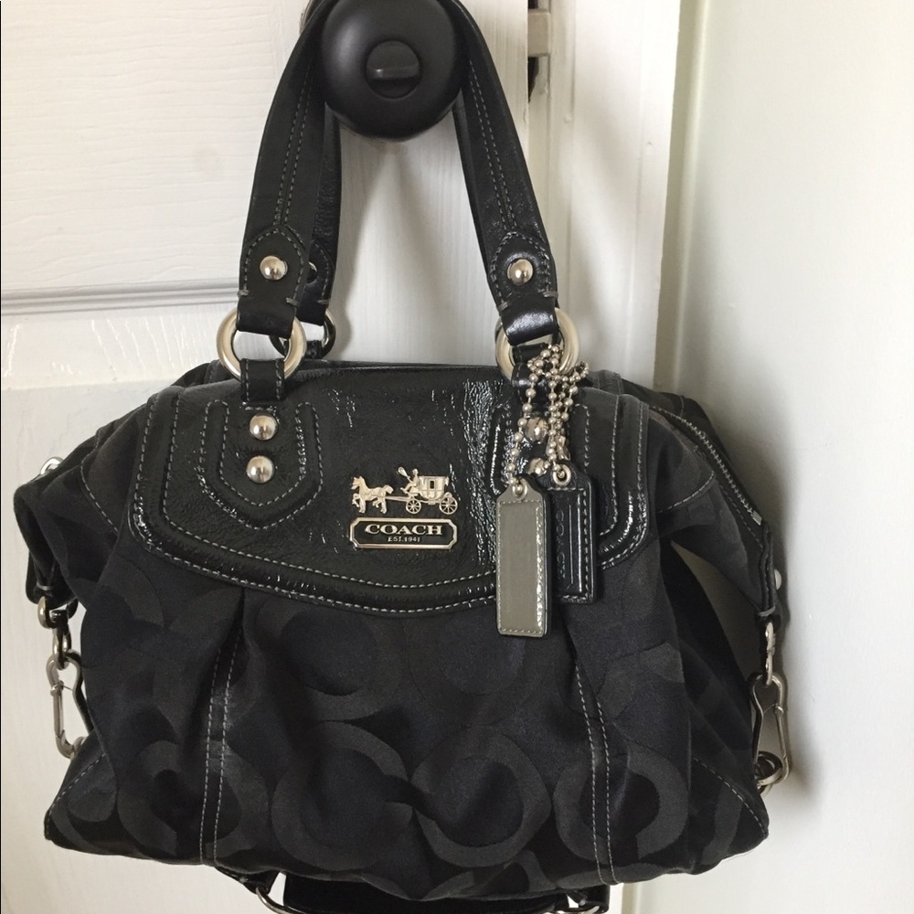 Authentic black Coach purse